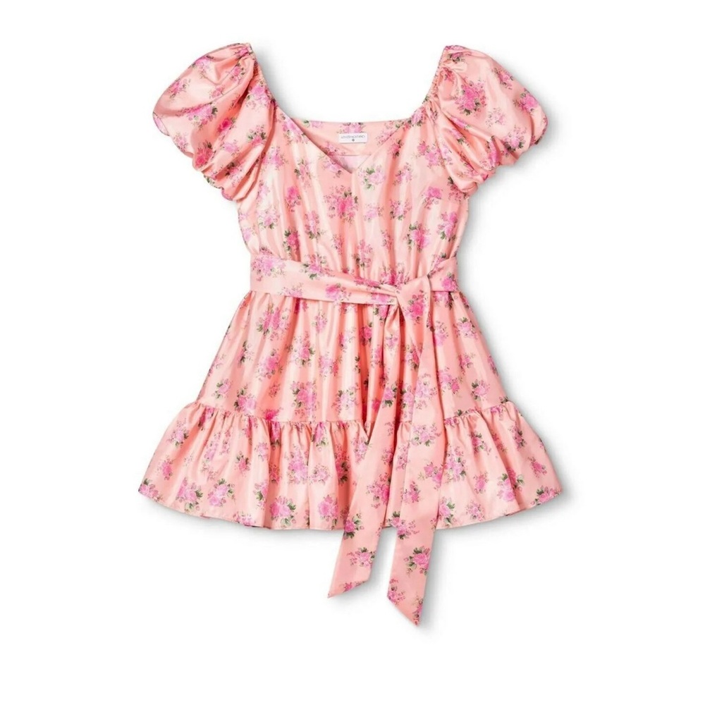 Women's Cécile Puff Sleeve Dress - LoveShackFancy for Target Pink Melon Size 14 - Picture 3 of 9